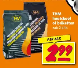 Nettorama THM Houtskool of Briketten aanbieding