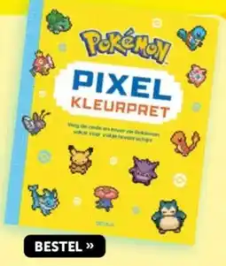 Boekenvoordeel Pokemon pixel kleurplaat aanbieding