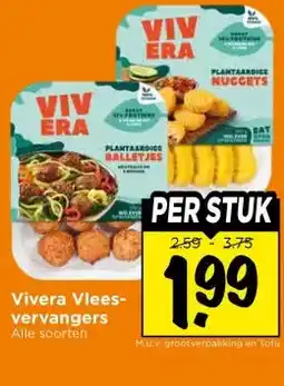 Vomar Voordeelmarkt Vivera Vlees- vervangers Alle soorten aanbieding
