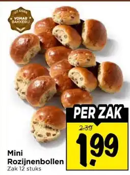 Vomar Voordeelmarkt Mini Rozijnenbollen aanbieding