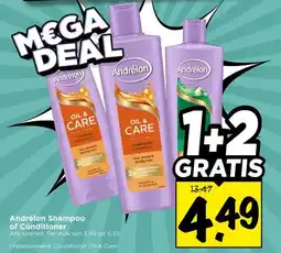 Vomar Voordeelmarkt Andrélon Shampoo of Conditioner aanbieding