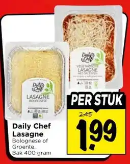 Vomar Voordeelmarkt Daily Chef Lasagne aanbieding