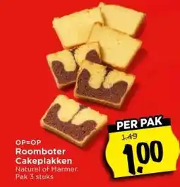 Vomar Voordeelmarkt Roomboter Cakeplakken aanbieding