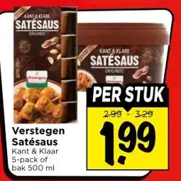 Vomar Voordeelmarkt Verstegen Satésaus aanbieding