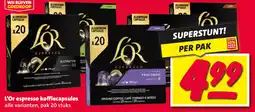 Nettorama L'Or espresso koffiecapsules aanbieding