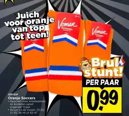 Vomar Voordeelmarkt Oranje Soccers aanbieding