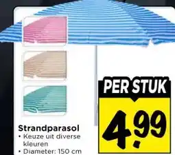 Vomar Voordeelmarkt Strandparasol aanbieding