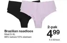 Zeeman Brazilian naadloos aanbieding