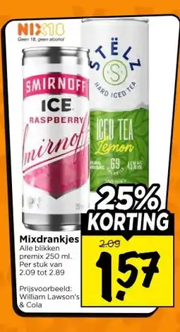 Vomar Voordeelmarkt Mixdrankjes aanbieding