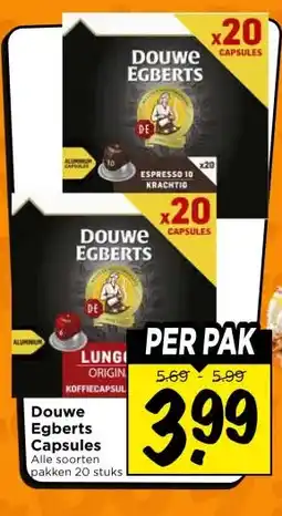 Vomar Voordeelmarkt Douwe Egberts Capsules aanbieding