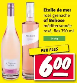 Nettorama Etoile de mer rosé grenache of Belrose méditerrannée rosé aanbieding