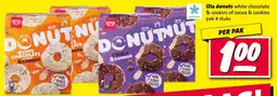 Nettorama Ola donuts white chocolate & cookies of cocoa & cookies aanbieding