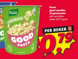 Nettorama Knorr good noodles of good pasta aanbieding