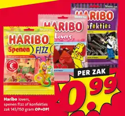 Nettorama Haribo lovers, spenen f!zz of konfekties aanbieding