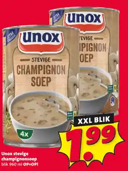 Nettorama Unox stevige champignonsoep aanbieding
