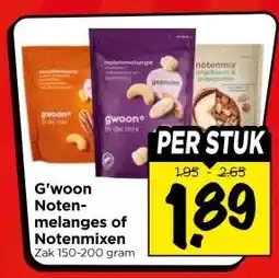Vomar Voordeelmarkt G'woon Noten- melanges of Notenmixen aanbieding