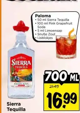 Vomar Voordeelmarkt Sierra Tequilla aanbieding