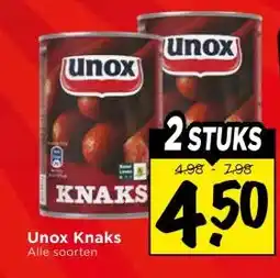 Vomar Voordeelmarkt Unox Knaks aanbieding