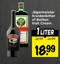 Vomar Voordeelmarkt Jägermeister Kruidenbitter of Baileys Irish Cream aanbieding