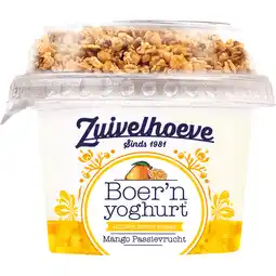 Jumbo Zuivelhoeve Boer'n Yoghurt Mango Passievrucht 170 g aanbieding
