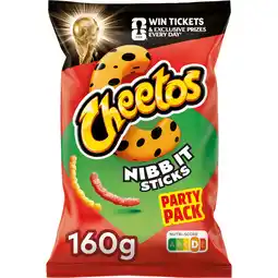 Jumbo Cheetos Nibb-it Sticks Naturel Chips 160 gr aanbieding