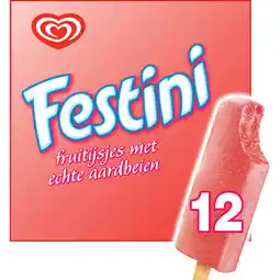 Jumbo Ola IJs Festini Aardbei 12 stuks 12 x 50ml aanbieding