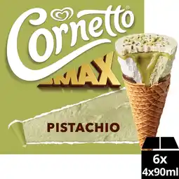 Jumbo Ola Cornetto Max Pistachio 4x90 ml aanbieding