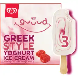 Jumbo Ola Guuud IJs Greek Style Yoghurt Raspberry 3 x 70 ml aanbieding