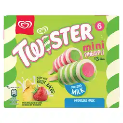 Jumbo Ola IJs Twister Mini Pineapple 6 x 50 ml aanbieding