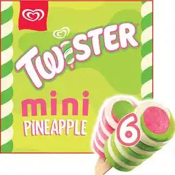 Jumbo Ola IJs Twister Mini Pineapple 6 x 50 ml aanbieding