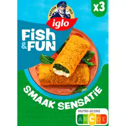 Jumbo Iglo Fish & Fun Smaak Sensatie 3 Stuks aanbieding