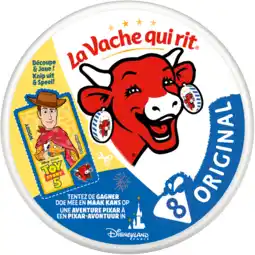 Jumbo La Vache qui rit Smeerkaas 40+ Naturel 8 puntjes 120 g aanbieding