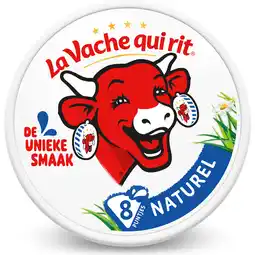 Jumbo La Vache qui rit Smeerkaas 40+ Naturel 8 puntjes 120 g aanbieding
