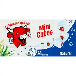 Jumbo La Vache qui rit Mini Cubes Naturel smeerkaas 24 blokjes 125 g aanbieding