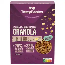 Jumbo TastyBasics Low Carb - High Protein Granola Naturel aanbieding