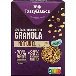Jumbo TastyBasics Low Carb - High Protein Granola Naturel aanbieding