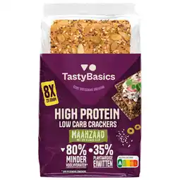 Jumbo TastyBasics Low Carb - High Protein Cracker Maanzaad aanbieding