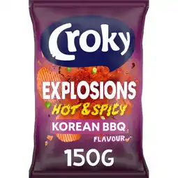 Jumbo Croky Chips Explosions Hot & Spicy Korean BBQ 150g aanbieding