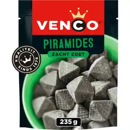 Jumbo Venco Piramides Zacht Zoet 235g aanbieding