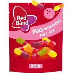 Jumbo Red Band Duo Winegums Zoet Fris 215 g aanbieding