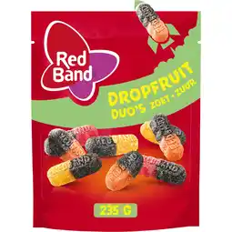 Jumbo Red Band Dropfruit Duo's Zoet Zuur 235 g aanbieding