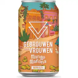 Jumbo Gebrouwen Door Vrouwen Mango Manana 0,3% 330ML aanbieding