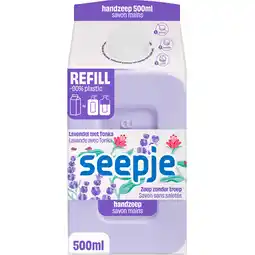 Jumbo Seepje Handzeep Lavendel Tonka Navulling 500 ML aanbieding