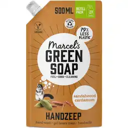 Jumbo Marcel’s Green Soap handzeep Sandelhout & Kardemom Navulling - 500ml aanbieding