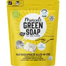Jumbo Marcel's Green Soap Vaatwascapsules Alles-in-Een 25 Stuks aanbieding