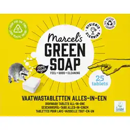 Jumbo Marcel's Green Soap alles-in-één vaatwastabletten - 25st aanbieding