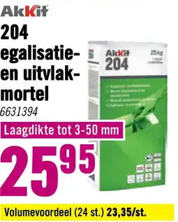 Hornbach AKKIT 204 Egalisatie- en uitvlakmortel CT C12 F4 25 kg aanbieding