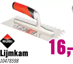 Hornbach RUBI Lijmspaan 28 cm (10x10 mm) RVS aanbieding