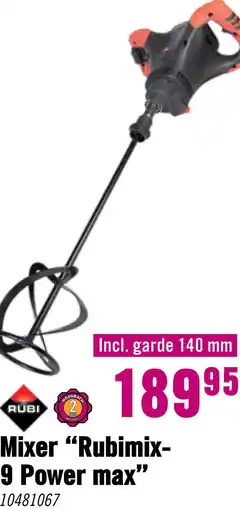 Hornbach RUBI Mixer Rubimix-9 Power Max aanbieding