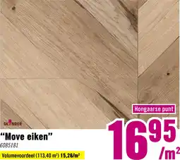 Hornbach SKANDOR 8.0 Laminaat move oak Hongaarse punt aanbieding